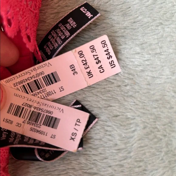 Victoria's Secret Lace Bralette and Panty Set - Vibrant Pink - Picture 3 of 3